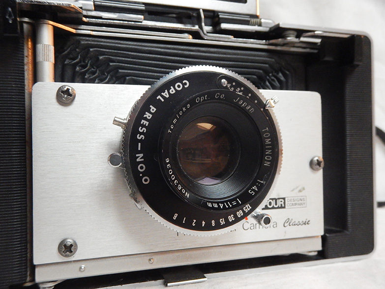POLAROID MP-4 TOMINON レンズ F4.5 Tominon 105mm f/4.5 Lens in Copal Shutter for Polaroid MP-4