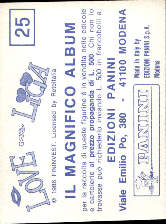 figurina ''Menù a Tendina'' Love me Licia 1986 Panini - Picture 11 of 47