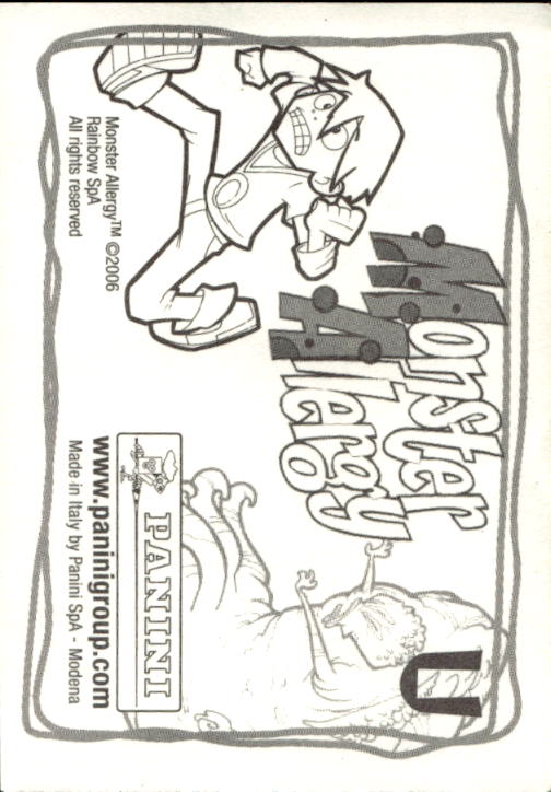 Panini Monster Allergy 2006 ''Vorhang Menü'' Figur - Bild 3 von 223