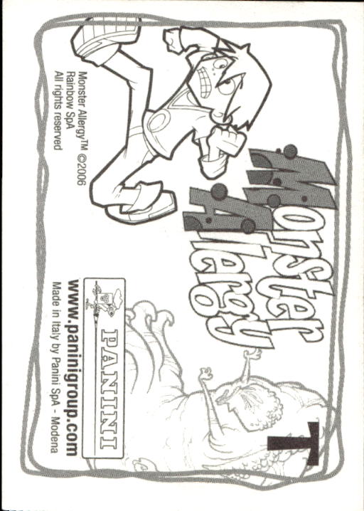 Panini Monster Allergy 2006 ''Vorhang Menü'' Figur - Bild 5 von 223
