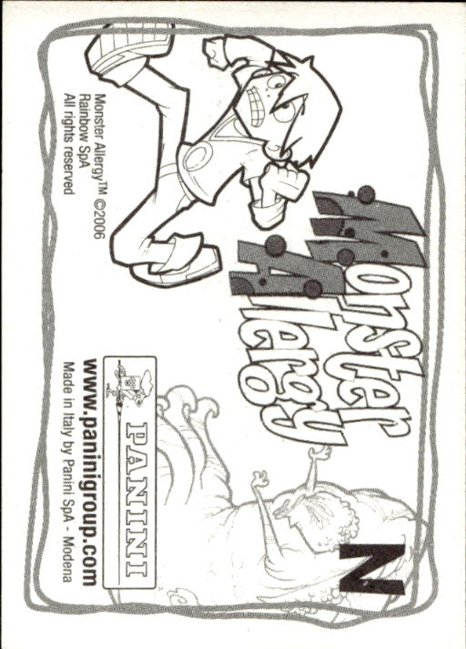 Panini Monster Allergy 2006 ''Vorhang Menü'' Figur - Bild 15 von 223