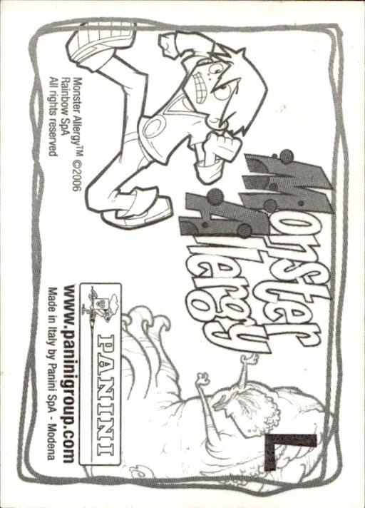 Panini Monster Allergy 2006 ''Vorhang Menü'' Figur - Bild 19 von 223