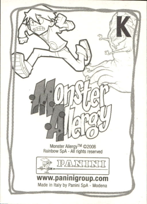 Panini Monster Allergy 2006 ''Vorhang Menü'' Figur - Bild 21 von 223
