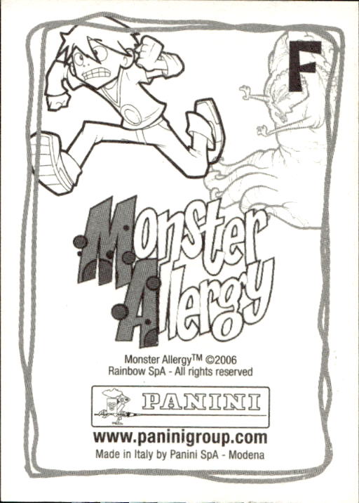 Panini Monster Allergy 2006 ''Vorhang Menü'' Figur - Bild 23 von 223