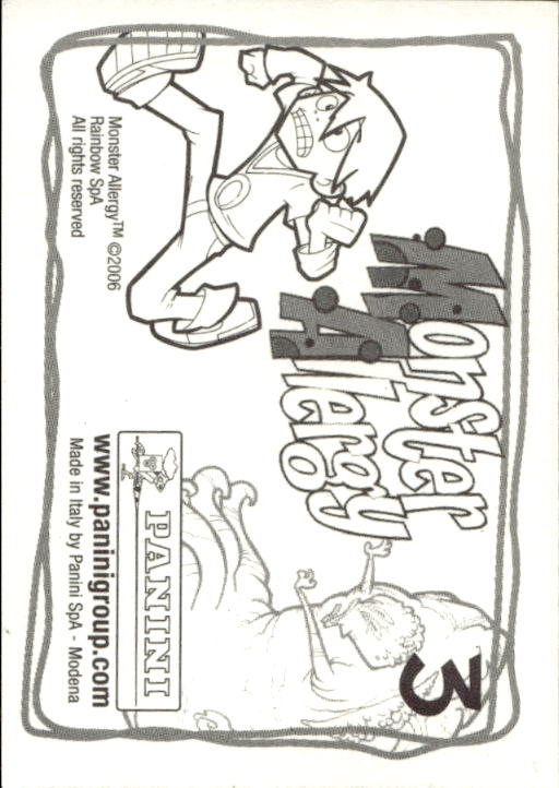 Panini Monster Allergy 2006 ''Vorhang Menü'' Figur - Bild 29 von 223