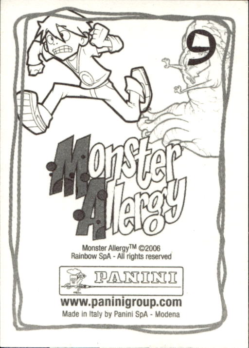 Panini Monster Allergy 2006 ''Vorhang Menü'' Figur - Bild 33 von 223