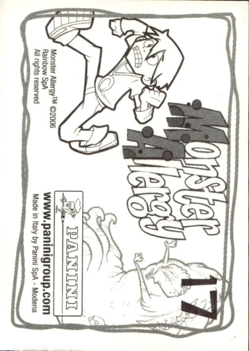Panini Monster Allergy 2006 ''Vorhang Menü'' Figur - Bild 37 von 223