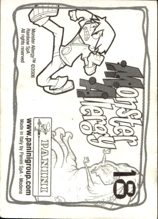 Panini Monster Allergy 2006 ''Vorhang Menü'' Figur - Bild 39 von 223