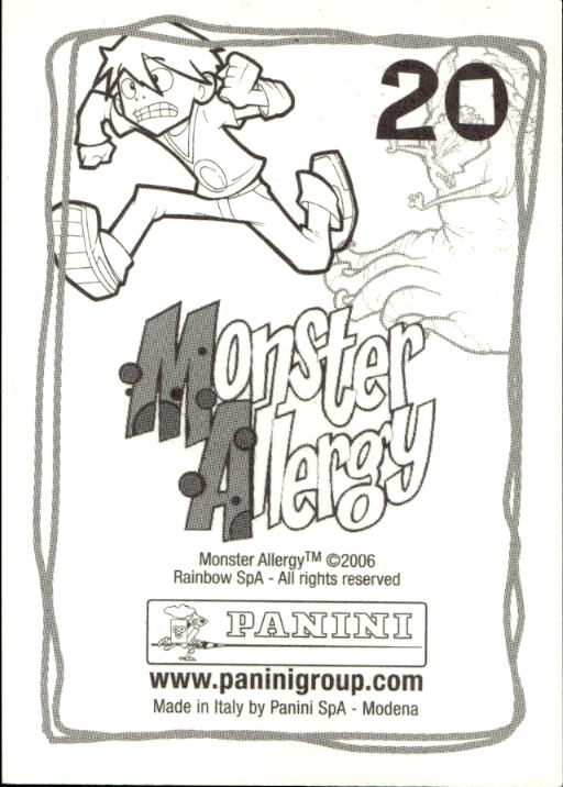 Panini Monster Allergy 2006 ''Vorhang Menü'' Figur - Bild 41 von 223