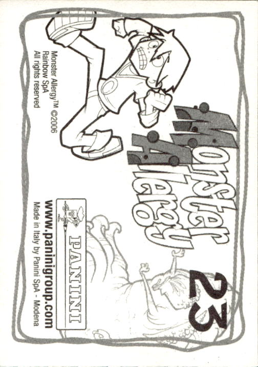 Panini Monster Allergy 2006 ''Vorhang Menü'' Figur - Bild 45 von 223