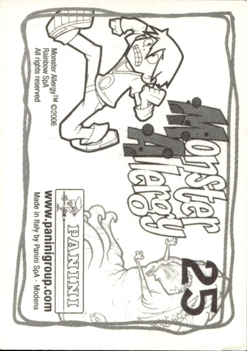 Panini Monster Allergy 2006 ''Vorhang Menü'' Figur - Bild 47 von 223
