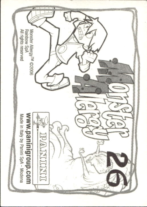 Panini Monster Allergy 2006 ''Vorhang Menü'' Figur - Bild 49 von 223