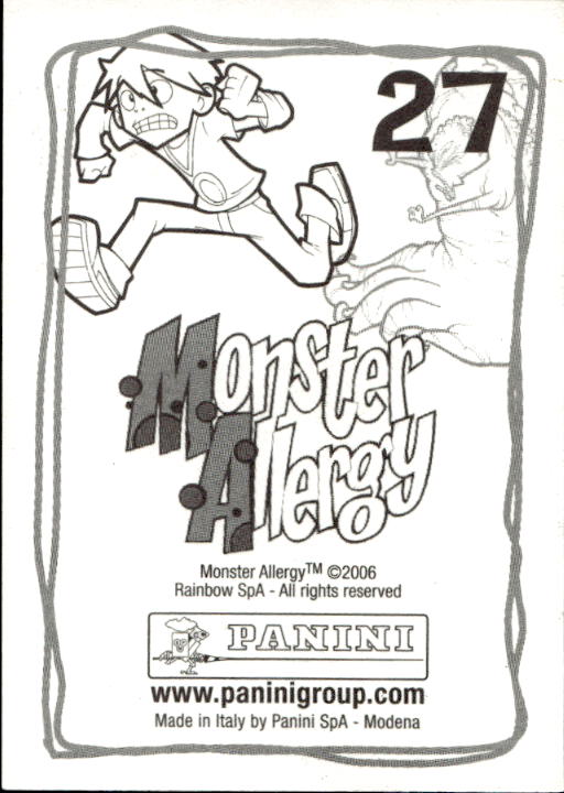Panini Monster Allergy 2006 ''Vorhang Menü'' Figur - Bild 51 von 223