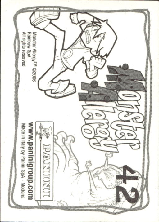 Panini Monster Allergy 2006 ''Vorhang Menü'' Figur - Bild 63 von 223