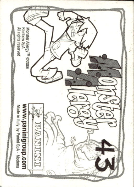 Panini Monster Allergy 2006 ''Vorhang Menü'' Figur - Bild 65 von 223