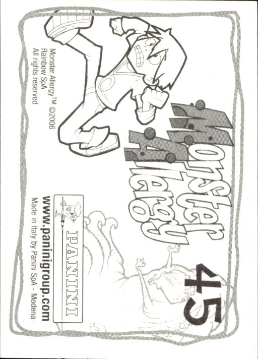 Panini Monster Allergy 2006 ''Vorhang Menü'' Figur - Bild 67 von 223