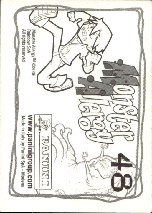 Panini Monster Allergy 2006 ''Vorhang Menü'' Figur - Bild 71 von 223