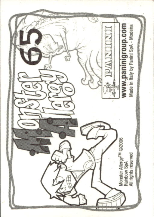 Panini Monster Allergy 2006 ''Vorhang Menü'' Figur - Bild 89 von 223