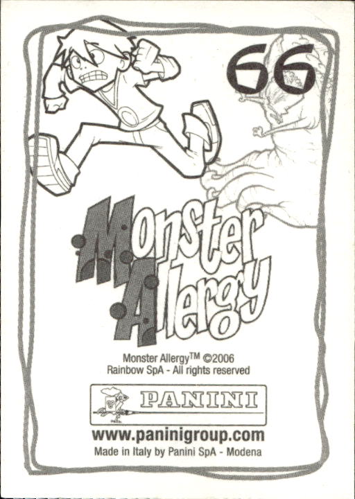 Panini Monster Allergy 2006 ''Vorhang Menü'' Figur - Bild 91 von 223