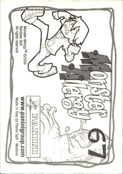 Panini Monster Allergy 2006 ''Vorhang Menü'' Figur - Bild 93 von 223