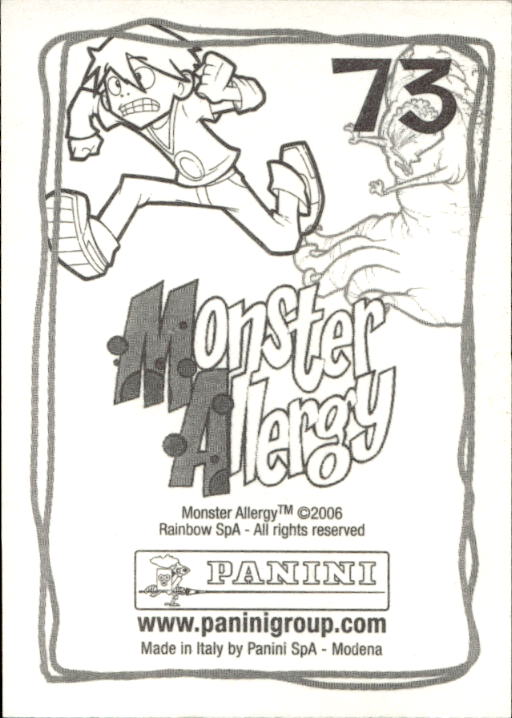 Panini Monster Allergy 2006 ''Vorhang Menü'' Figur - Bild 97 von 223