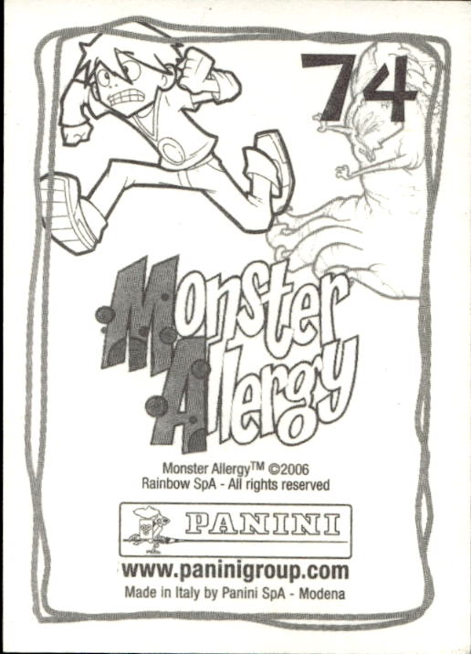 Panini Monster Allergy 2006 ''Vorhang Menü'' Figur - Bild 99 von 223