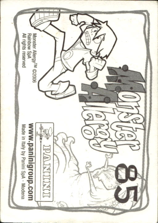 Panini Monster Allergy 2006 ''Vorhang Menü'' Figur - Bild 101 von 223