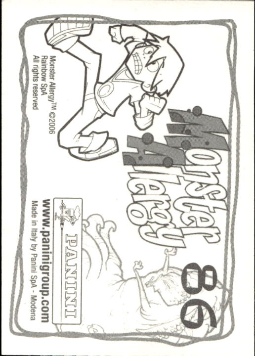 Panini Monster Allergy 2006 ''Vorhang Menü'' Figur - Bild 103 von 223