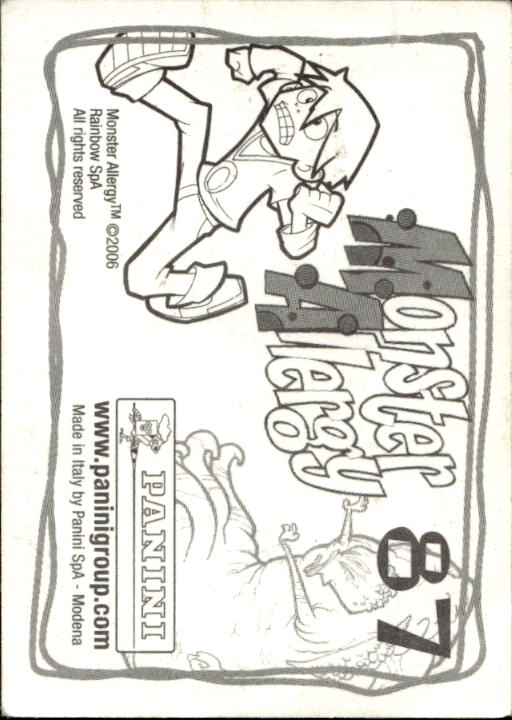 Panini Monster Allergy 2006 ''Vorhang Menü'' Figur - Bild 105 von 223