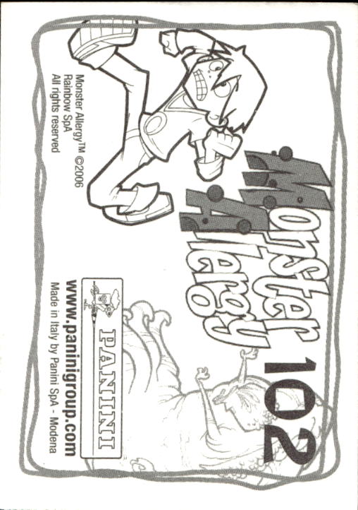 Panini Monster Allergy 2006 ''Vorhang Menü'' Figur - Bild 113 von 223
