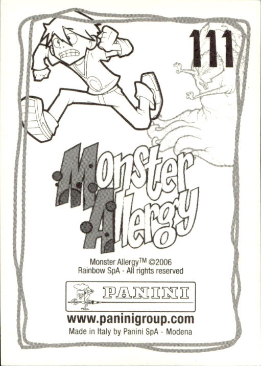 Panini Monster Allergy 2006 ''Vorhang Menü'' Figur - Bild 121 von 223