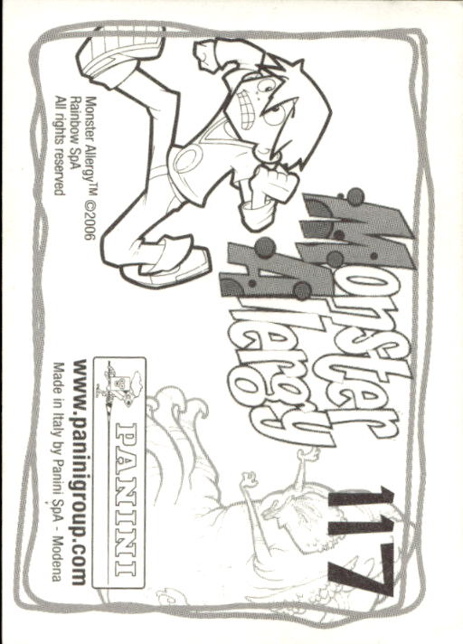 Panini Monster Allergy 2006 ''Vorhang Menü'' Figur - Bild 127 von 223