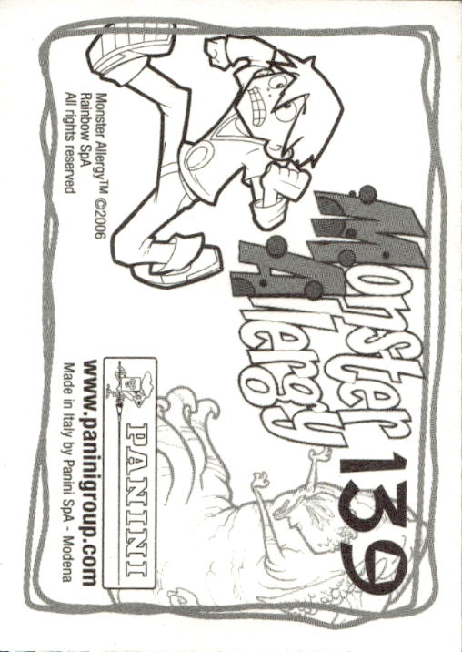 Panini Monster Allergy 2006 ''Vorhang Menü'' Figur - Bild 143 von 223
