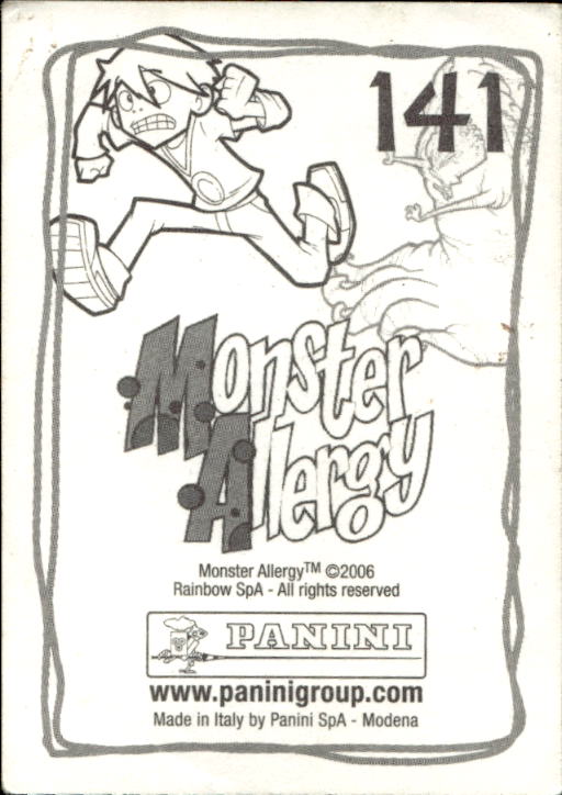 Panini Monster Allergy 2006 ''Vorhang Menü'' Figur - Bild 145 von 223