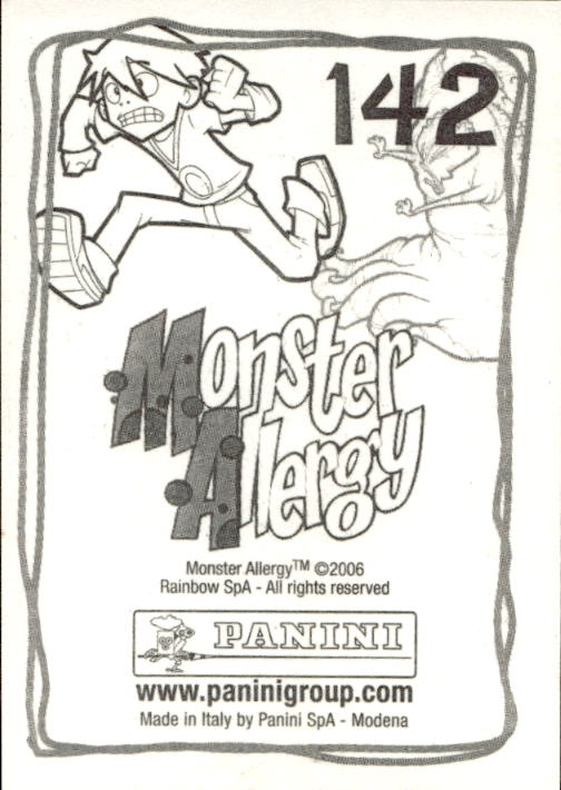 Panini Monster Allergy 2006 ''Vorhang Menü'' Figur - Bild 147 von 223