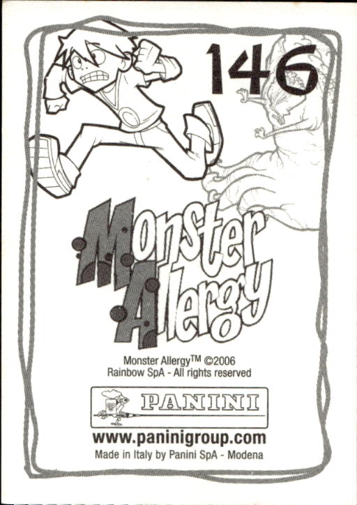 Panini Monster Allergy 2006 ''Vorhang Menü'' Figur - Bild 151 von 223