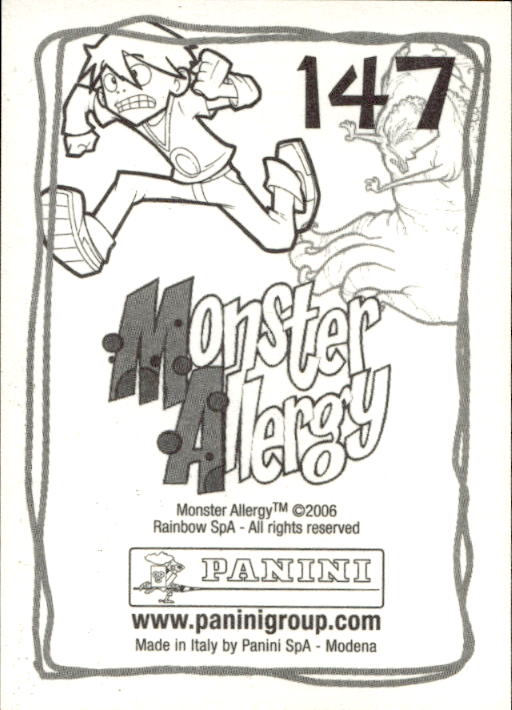 Panini Monster Allergy 2006 ''Vorhang Menü'' Figur - Bild 153 von 223