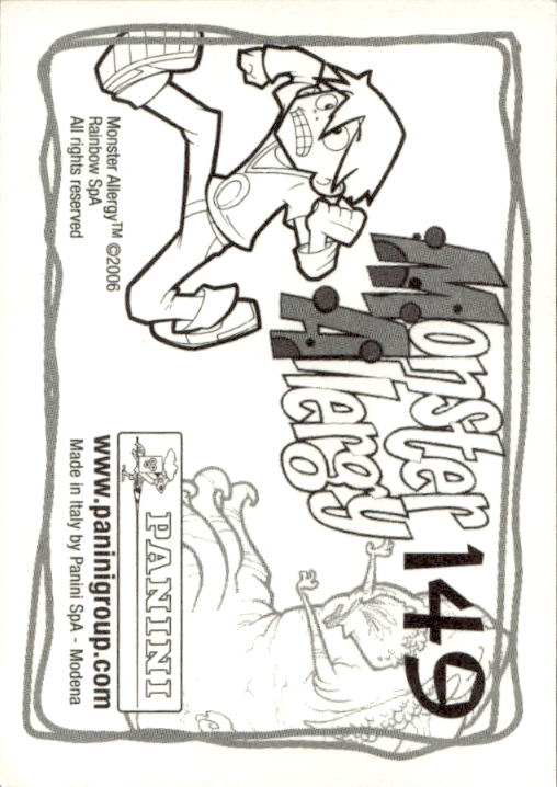 Panini Monster Allergy 2006 ''Vorhang Menü'' Figur - Bild 155 von 223