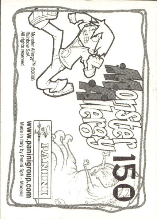 Panini Monster Allergy 2006 ''Vorhang Menü'' Figur - Bild 157 von 223