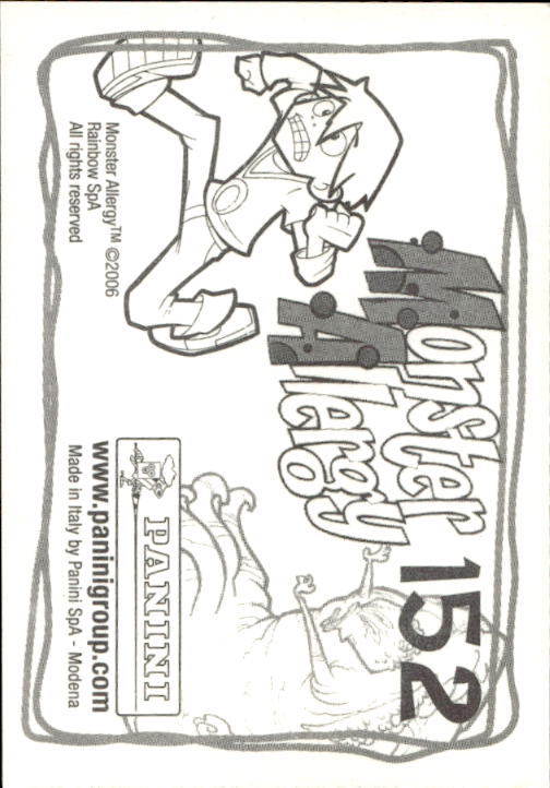 Panini Monster Allergy 2006 ''Vorhang Menü'' Figur - Bild 161 von 223