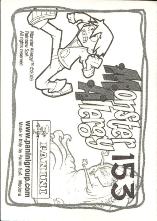 Panini Monster Allergy 2006 ''Vorhang Menü'' Figur - Bild 163 von 223