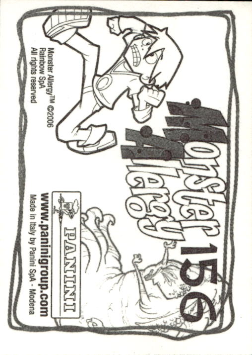 Panini Monster Allergy 2006 ''Vorhang Menü'' Figur - Bild 165 von 223