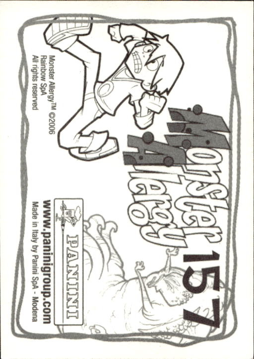 Panini Monster Allergy 2006 ''Vorhang Menü'' Figur - Bild 167 von 223