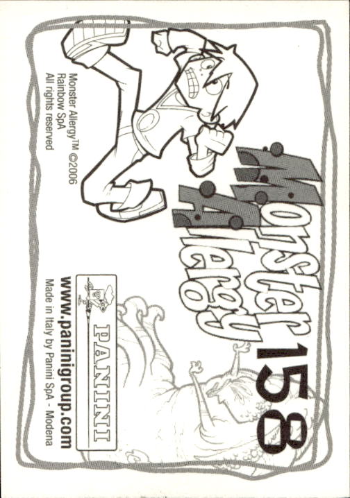 Panini Monster Allergy 2006 ''Vorhang Menü'' Figur - Bild 169 von 223