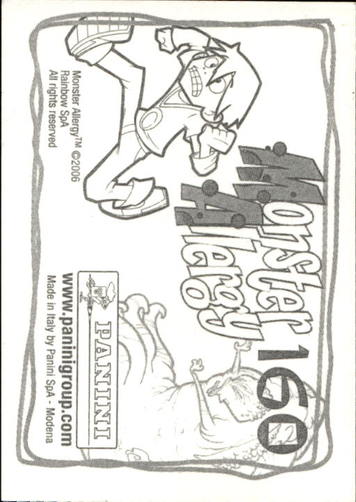 Panini Monster Allergy 2006 ''Vorhang Menü'' Figur - Bild 171 von 223