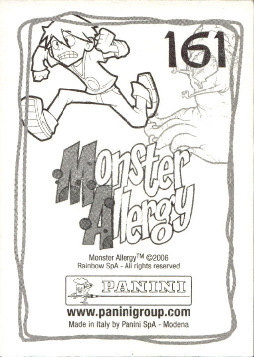 Panini Monster Allergy 2006 ''Vorhang Menü'' Figur - Bild 173 von 223