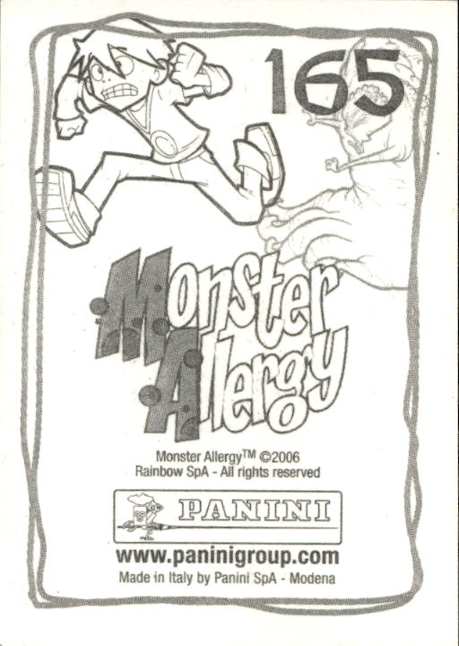 Panini Monster Allergy 2006 ''Vorhang Menü'' Figur - Bild 179 von 223