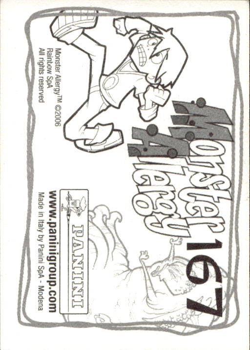 Panini Monster Allergy 2006 ''Vorhang Menü'' Figur - Bild 181 von 223