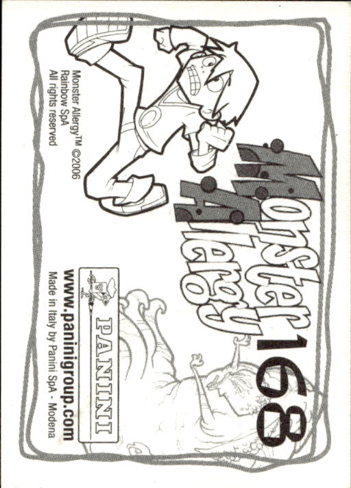 Panini Monster Allergy 2006 ''Vorhang Menü'' Figur - Bild 183 von 223