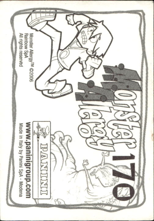 Panini Monster Allergy 2006 ''Vorhang Menü'' Figur - Bild 185 von 223